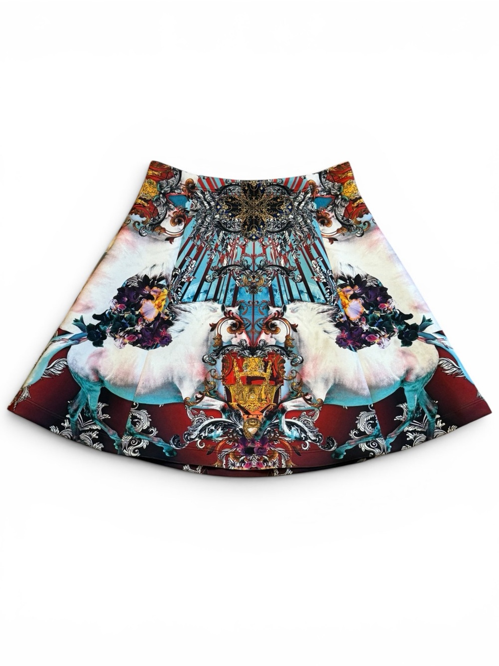 Clover Canyon Baroque Horse Print
Neoprene A-Line Skirt XS